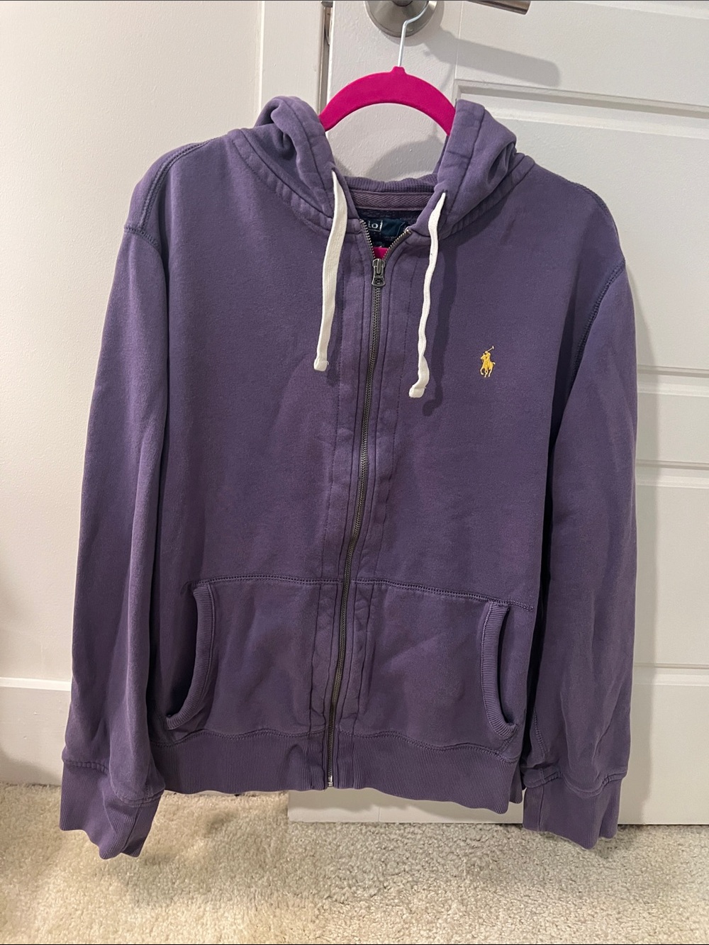 Men’s Polo by Ralph Lauren Purple Zip-up Sz XL